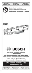 Bosch GPL3T Instrucciones De Funcionamiento Y Seguridad