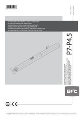 BFT P7-P4.5 Instrucciones De Uso Y De Instalacion