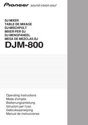 Pioneer DJM-800 Manual De Instrucciones