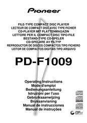 Pioneer PD-F1009 Manual De Instrucciones