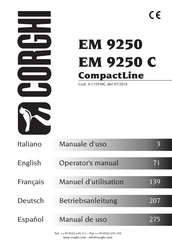 Corghi EM 9250 C CompactLine Manual De Uso