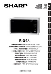 Sharp R-343 Manual De Instrucciones