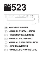 NAD 523 Manual Del Usuario