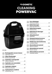 Dometic CLEANING POWERVAC PV100 Instrucciones De Uso