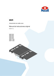 MAHA MSR 1000 Manual De Instrucciones