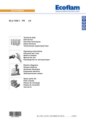 Ecoflam BLU 1500.1 PR Manual De Uso