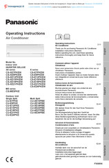 Panasonic CU-E21PKE Instrucciones De Funcionamiento