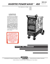 Lincoln Electric 10105 Manual Del Operador