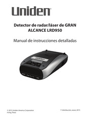 Uniden LRD950 Manual De Instrucciones Detalladas