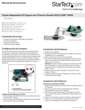 StarTech PEX2S952LP Manual De Instrucciones