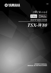 Yamaha TSX-W80 Manual De Instrucciones