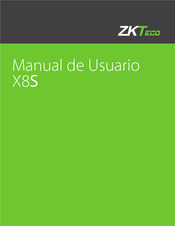 ZKTeco X8S Manual De Usuario