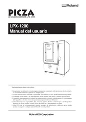 Roland PICZA LPX-1200 Manual Del Usuario