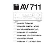 NAD AV 711 Manual Del Usuario