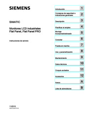 Siemens SIMATIC Flat Panel PRO Instrucciones De Servicio