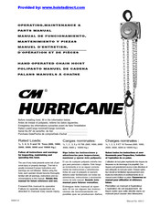 CM HURRICANE 5629 Manual De Funcionamiento