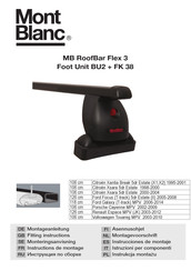 Mont Blanc MB RoofBars Flex 3 Instrucciones De Montaje