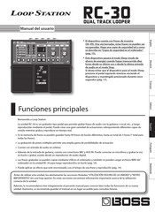 Boss LOOP STATION RC-30 Manual Del Usuario