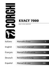 Corghi EXACT 7000 Manual De Uso