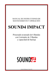 sound4 IMPACT Manual De Instrucciones De Mantenimiento Y Operación