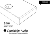 Cambridge Audio Azur 551P Manual Del Usuario