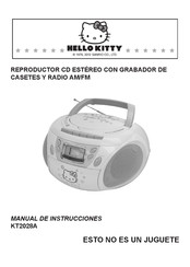 Hello Kitty KT2028A Manual De Instrucciones