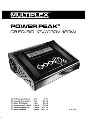 Multiplex Power peak C8 EQ-BID 12V/230V 180W Instrucciones De Uso