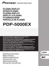 Pioneer PDP-5000EX Manual De Instrucciones