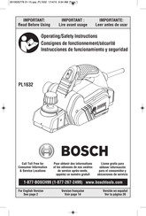 Bosch PL2632K Instrucciones De Funcionamiento Y Seguridad