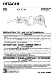 Hitachi Koki CR 13V2 Instrucciones De Seguridad Y Manual De Instrucciones