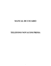 TELEFONICA NOVACOM PRIMA Manual De Usuario