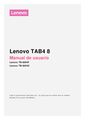 Lenovo TB-8504X Manual De Usuario