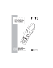 Chauvin Arnoux F 15 Manual De Instrucciones