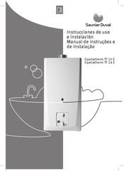 Saunier Duval Opaliatherm TF 14 E Instrucciones De Uso E Instalación