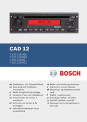 Bosch CAD 12 Instrucciones De Manejo