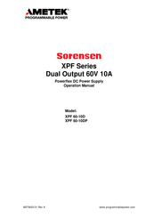 Ametek Sorensen XPF 60-10DP Manual De Instrucciones