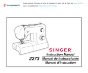 Singer 2273 Manual De Instrucciones