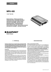 Blaupunkt MPA 400 Instrucciones De Montaje