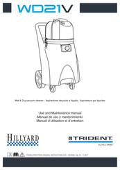 Hillyard Trident WD21V Manual De Uso