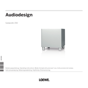 Loewe Audiodesign Subwoofer 200 Instrucciones De Manejo