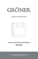 Gröner QH56N Manual De Instrucciones