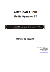 American Audio Media Operator BT Manual De Usuario