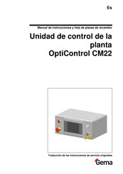 Gema OptiControl CM22 Manual De Instrucciones