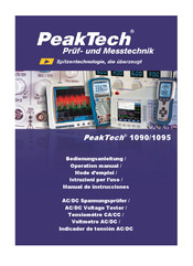 PeakTech 1095 Manual De Instrucciones