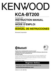 Kenwood KCA-BT200 Manual De Instrucciones