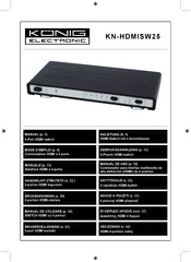 König Electronic KN-HDMISW25 Manual De Uso