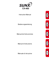 Sunx CX-400 Manual De Instrucciones