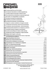 Dremel Work Station 220 Instrucciones De Funcionamiento