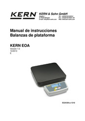 KERN and SOHN EOA 50K-2 Manual De Instrucciones