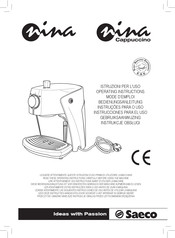 Saeco nina Cappuccino Instrucciones Para El Uso